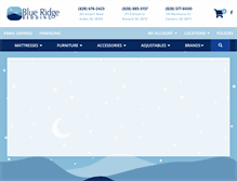 Tablet Screenshot of blueridgebedding.com